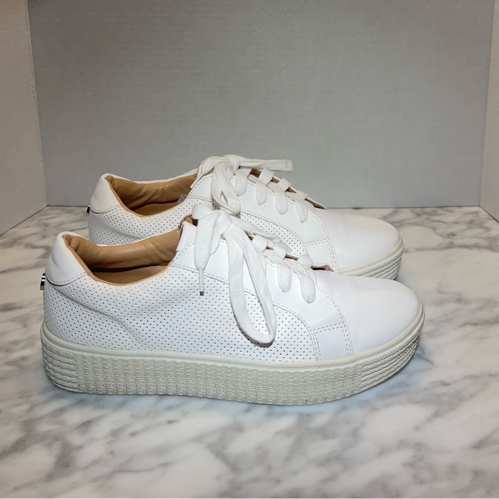Steve Madden Toliver White Platform Sneakers Women’s 9.5